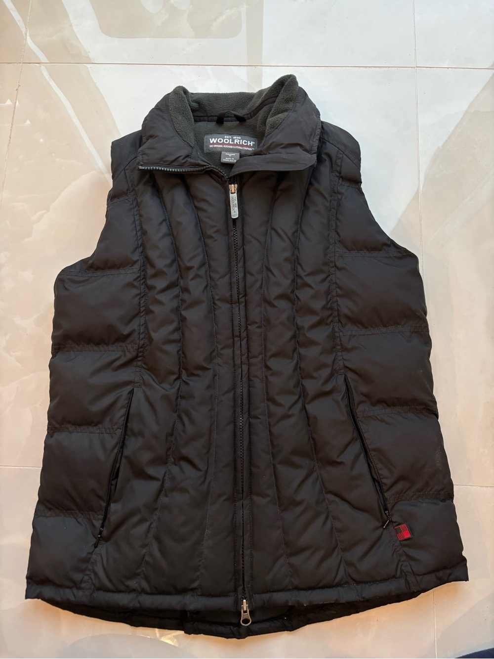 Woolrich Women's Black Quilted Down Vest